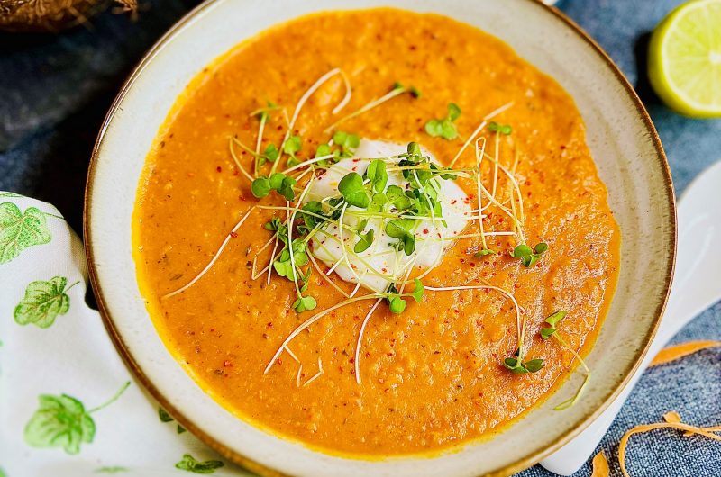 Süßkartoffel-Kokossuppe